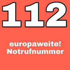 112 - europaweite  Notrufnummer